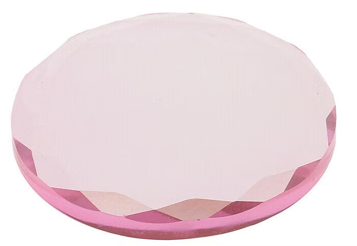 Wimpernkleber Glasplatte Rosa