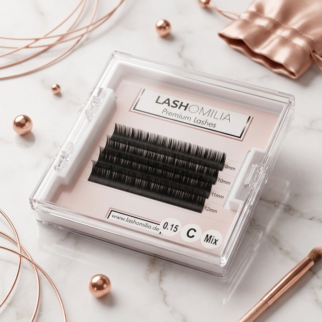 Premium Wimpern 4 Streifen Mix